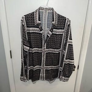 Christian Dior button up shirt size Large